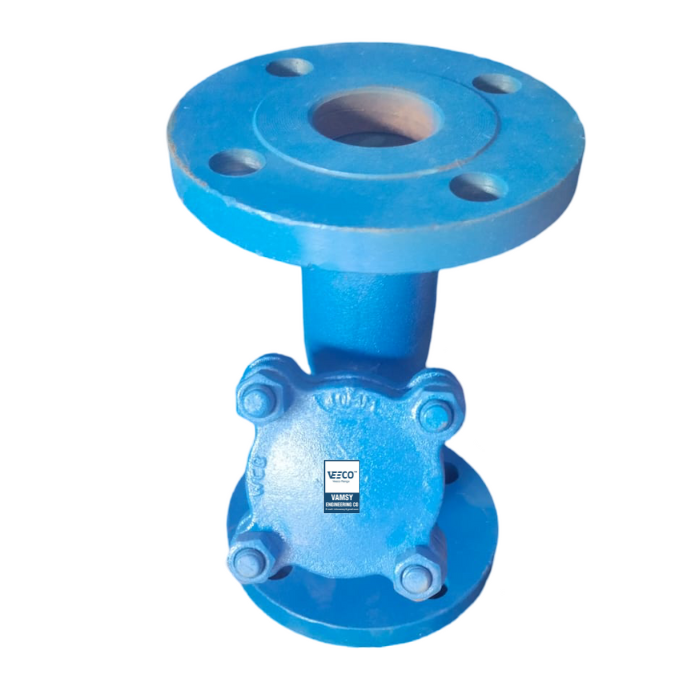 BODY – CAST STEEL FILTER – SS PERFORATION – 3MM SIZE – 15MM TO 300MM END CONNECTION – FLANGE Series: VEECO 147